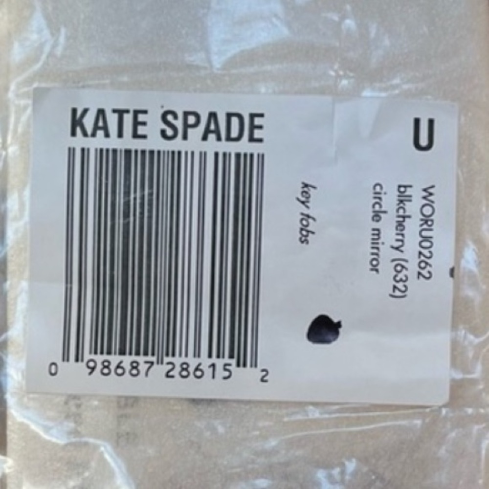 NWT Kate Spade New York Circle Mirror Leather Keychain/Fob - Picture 8 of 8